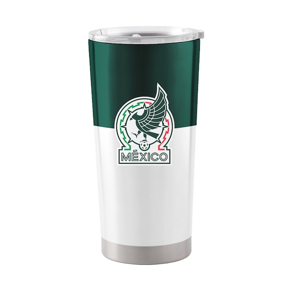 Logo Brands Mexican National Men's Soccer 20oz Colorblock Stainless Steel Tumbler C4676-S20T-11 - main